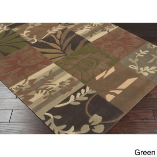 Hand tufted Floral Transitional Area Rug (2 X 3)