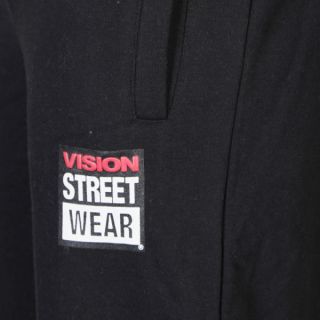Vision Mens Fleece Pants   Black      Clothing