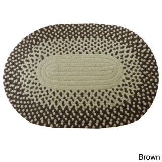 Textures Llc Marysville Braided Area Rug (8 X 10 Oval) Brown Size 8 x 10