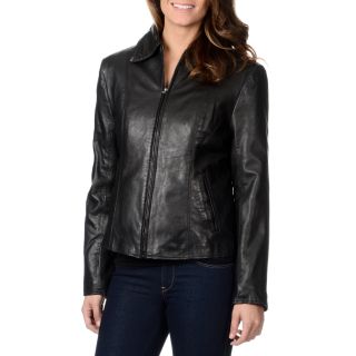 First Manufacturing Whet Blu Womens Leather Jacket With Removable Lining Black Size XS (2  3)