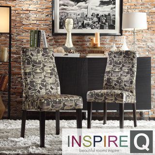 Inspire Q Marcey Mod Geometric Wave Back Dining Chair (set Of 2)