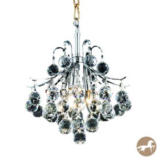Christopher Knight Home Ticino 3 light Royal Cut Crystal And Chrome Pendant