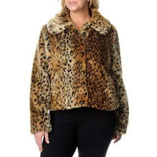 Excelled Excelled Plus Womens Animal Print Jacket Other Size 3X (22W  24W)