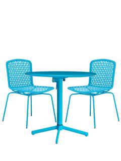 Big Wave Round Table and Silvermine Bay Chair Set (3 PC) by Zuo