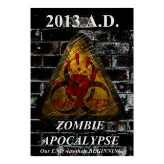 2013 Zombie Apocalypse Poster