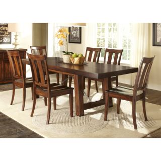 Liberty Furniture Industries Tahoe Rustic Mahogany 7 piece Dinette Set Cherry Size 7 Piece Sets