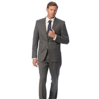 Kenneth Cole New York Mens Extreme Slim Fit Grey Suit