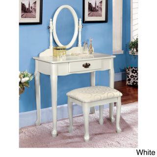 Furniture Of America Mildred 2 piece European Style Vanity And Stool Set