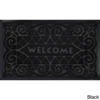 Wrought Iron Recycled Rubber Welcome Mat (18 X 30 inch)