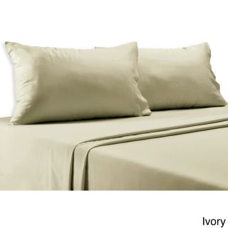 Grace Home Fashions 800 Thread Count Cotton Blend Solid 6 piece Sheet Set Off White Size Queen