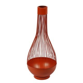 Orange Wire frame Mordern Vase