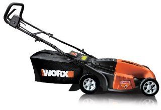 WORX WG718 19 Inch 13 amp Mulching/Side Discharge/Bagging Electric Lawn Mower  Walk Behind Lawn Mowers  Patio, Lawn & Garden