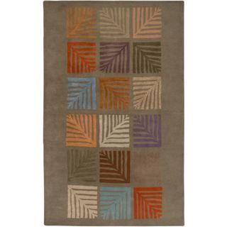 Hand tufted Brown Wool Area Rug (8 X 10)