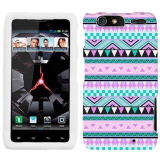 Motorola Droid Razr MAXX Aztec Andes Mauve and Teal Pattern Phone Case Cover Cell Phones & Accessories