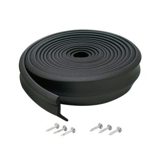 M D Building Products 2 in x 100 ft Black Rubber Garage Weatherstrip
