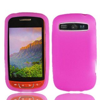 Samsung R720 Admire Silicone Skin Cover Case   Hot Pink Cell Phones & Accessories