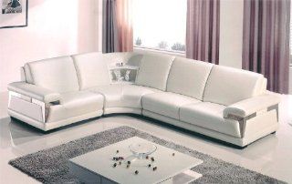 3pc Contemporary Modern Sectional Leather Sofa Set, AM L731 IV  