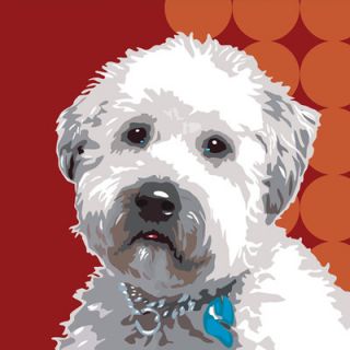 Naked Decor Pooch Décor Wheaten Terrier Portrait Graphic Art on Canvas wheate