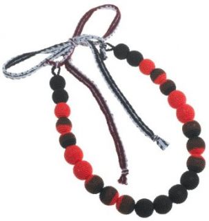 Prada Women's Necklace, Nero/Rosso Clothing