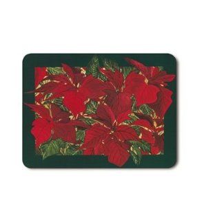 Set of 4 Poinsettia Placemats D6 732 Kitchen & Dining