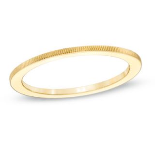 Ladies 1.0mm Coin Edge Wedding Band in 14K Gold   Zales