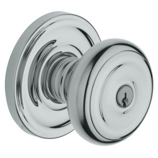 BALDWIN Colonial Polished Chrome Round Residential Keyed Entry Door Knob