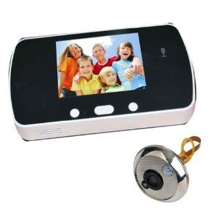MALO 3.5 Inch Color LCD Digital Video Digital Door Peephole Viewer Door Bell Security Camera with Night Vision and Ringtones Black    