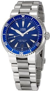 Oris Men's OR733 7533 8555MB Dives Date Blue Dial Watch Oris Watches