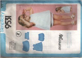 Vintage Simplicity 9531 Sewing Pattern Toddler Girl's Bubble Shorts and Wrap Back Button Sundress Super Jiffy Pattern