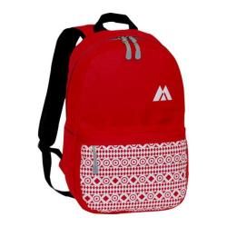 Everest Printed Pattern Backpack Red