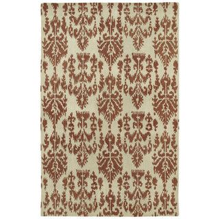 Swanky Terracotta Ikat Wool Rug (2 X 3)