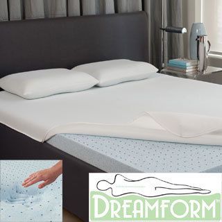 Dream Form Fresh 2.5 inch Gel Memory Foam Mattress Topper With Cover