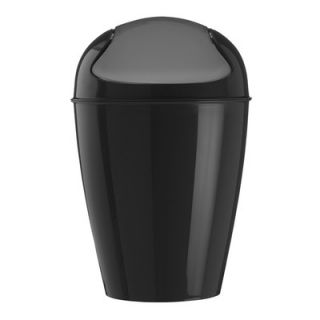 Koziol Del Swing Top Wastebasket 57755 Color Solid Black