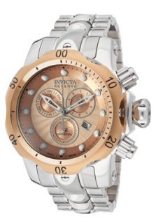 Invicta 10797  Watches,Mens Venom/Reserve Chronograph Rose Gold Textured Dial Stainless Steeel, Chronograph Invicta Quartz Watches