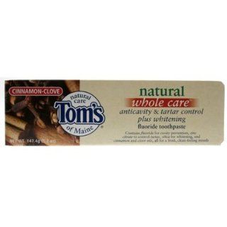 Toms of Maine Whole Care Toothpaste Cinnamon Clove   4.7 Oz (133g) Health & Personal Care