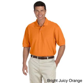 Izod Izod Mens Original Silk wash Piqu?? Polo Shirt Orange Size XXL