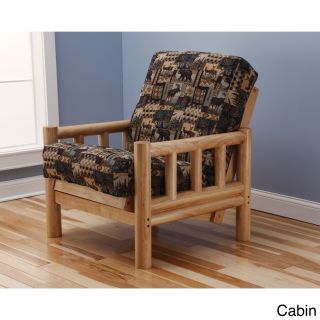 Aspen Lodge Natural Futon Chair And Mattress Set