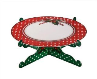 Cakestand Single Tier for Christmas Party Decorations Jolly Holly Health & Personal Care