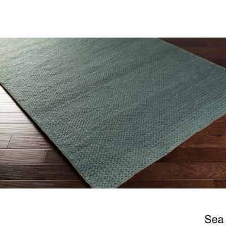 Surya Carpet, Inc Hand Woven Hale Contemporary Solid Braided New Zealand Wool Area Rug (8 X 10) Grey Size 8 x 10