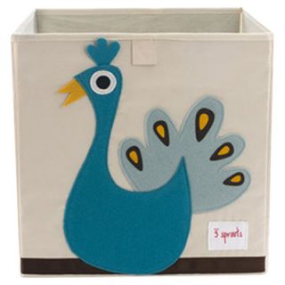 3 Sprouts Peacock Storage Box 794504676419