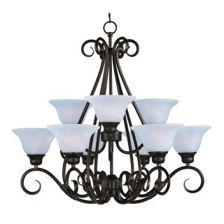 Pacific 9 light Kentucky Bronze Chandelier