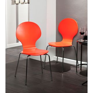 Holly   Martin Conbie Red orange Chairs (set Of 2)