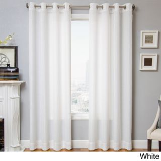 Softline Home Fashions Bally Grommet Top Curtain Panel White Size 54 x 84
