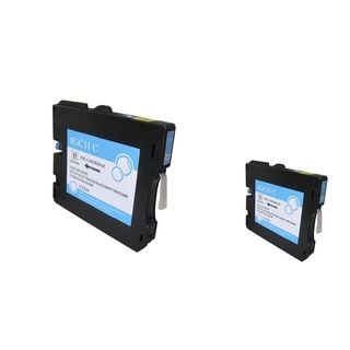Basacc Cyan Ink Cartridge Compatible With Ricoh Gc31/ Gc31hc (pack Of 2)