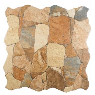 Somertile 17.75x17.75 Atticus Caldera Stone look Ceramic Floor And Wall Tile (case Of 7)