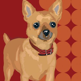 Naked Decor Pooch Décor Tiny Chihuahua Portrait Graphic Art on Canvas tiny ch
