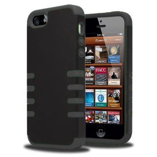 KAYSCASE FrostingShell Cover Case for Apple new iPhone 5 / iPhone 5S (Black/Black) Cell Phones & Accessories