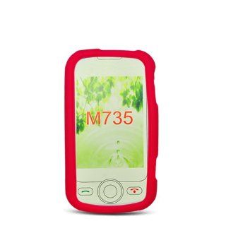 Eagle Cell SCHWM735S03 Barely There Slim and Soft Skin Case for HTC One/M7   Retail Packaging   Red Cell Phones & Accessories