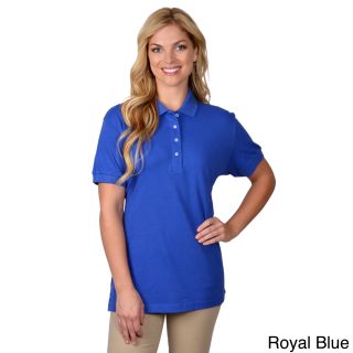 Journee Collection Journee Collection Womens Short sleeve Round neckline Polo Shirt Blue Size XL (16)