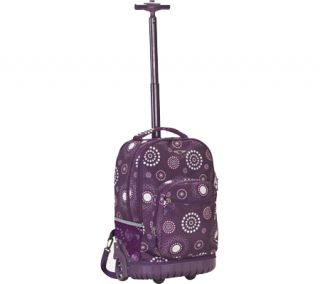 Rockland 19 Rolling Backpack R02   Purple Pearl